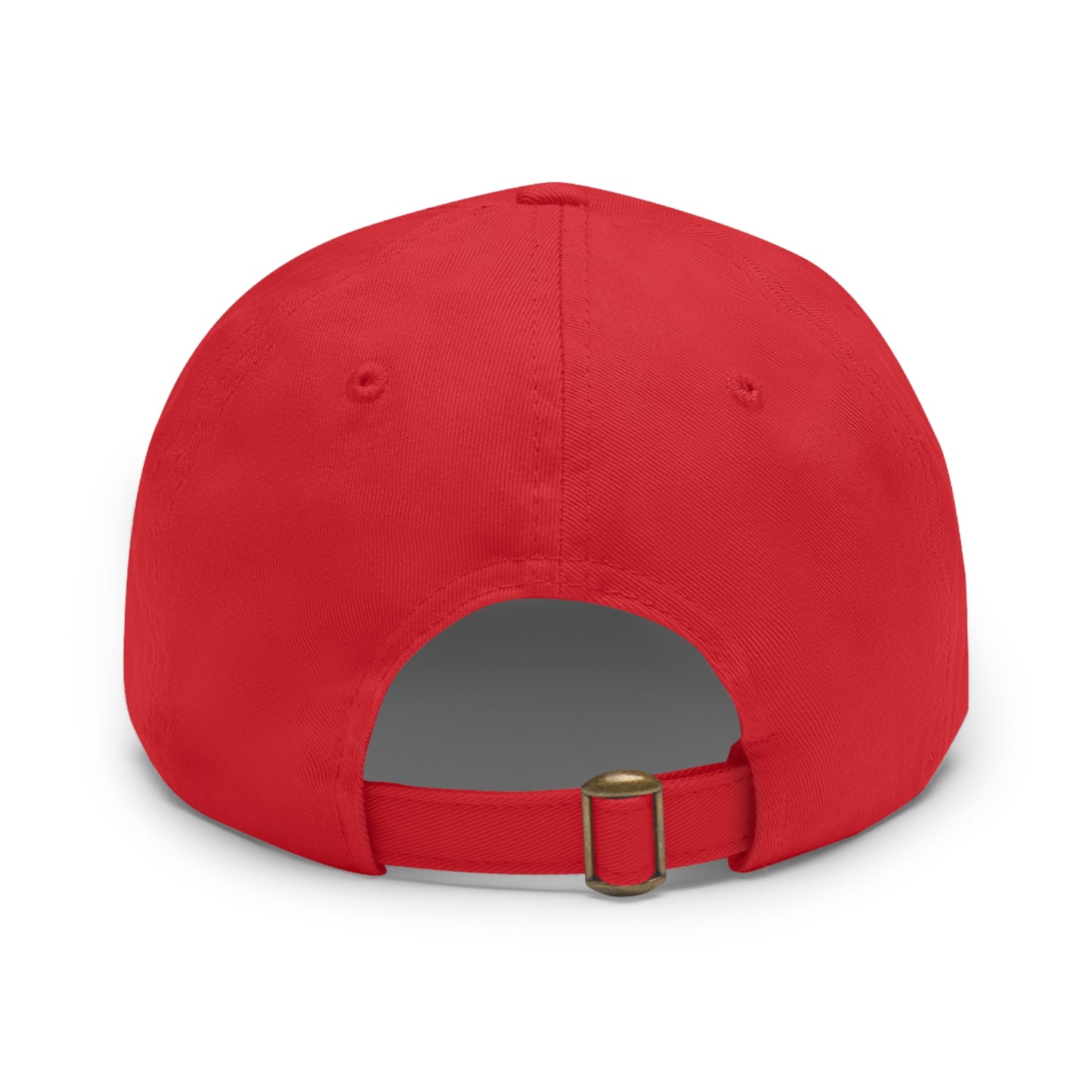 Hex Puzzle Dad Hat — Colorful Geometric Leather Patch Baseball Cap