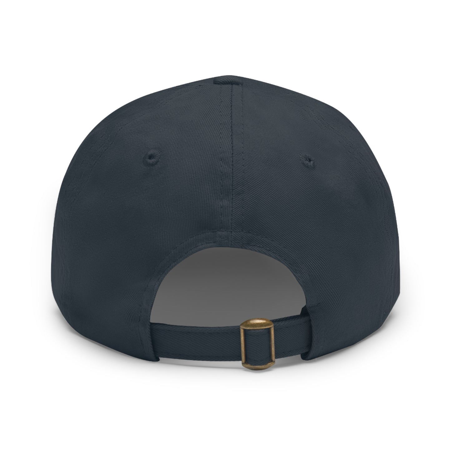 Hex Puzzle Dad Hat — Colorful Geometric Leather Patch Baseball Cap
