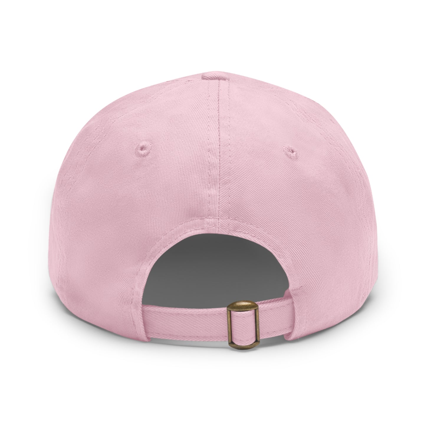 Hex Puzzle Dad Hat — Colorful Geometric Leather Patch Baseball Cap