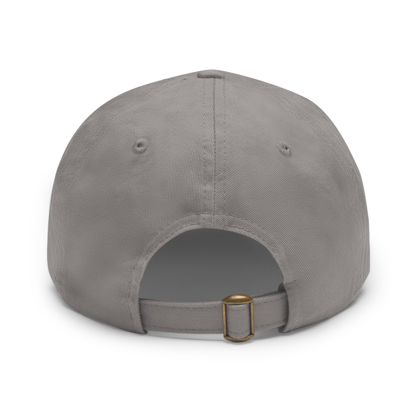 Hex Puzzle Dad Hat — Colorful Geometric Leather Patch Baseball Cap