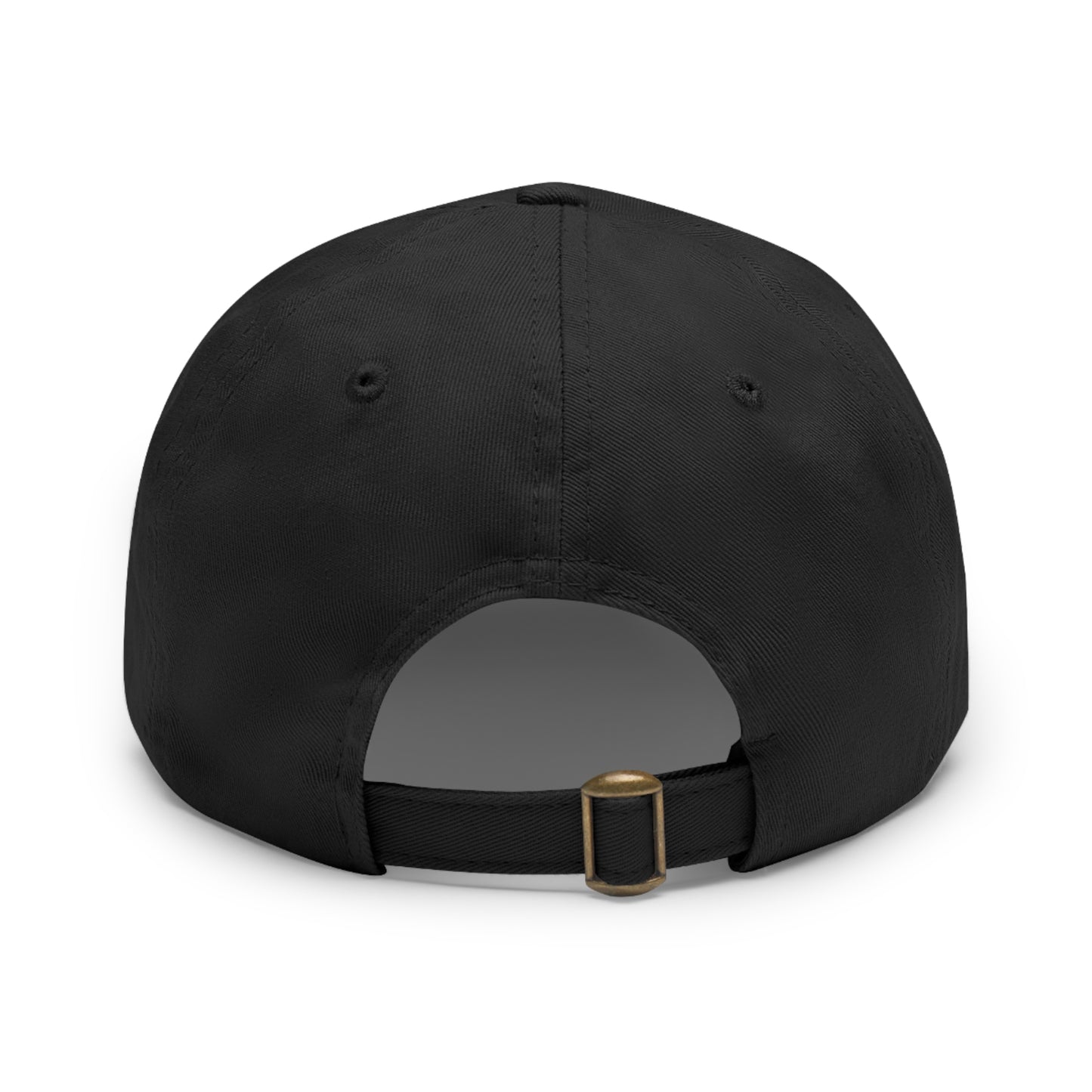 Hex Puzzle Dad Hat — Colorful Geometric Leather Patch Baseball Cap